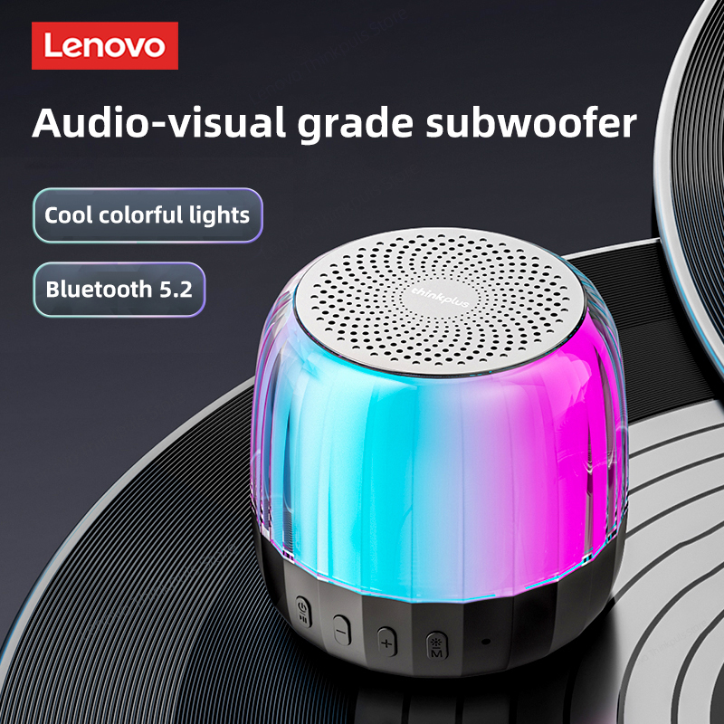Original Lenovo K3 Plus Wireless Bluetooth Speaker Portable Music Player Cool RGB SoundBox Low Latency HiFi Stereo Loudspeaker