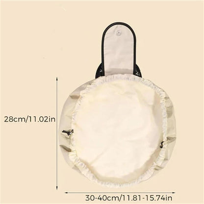 Lazy Makeup Bag with Handle | Drawstring Cosmetic Pouch for Women & Girls