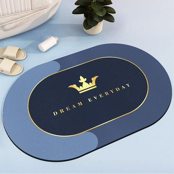 2PC Anti‑Slip Bathroom Mat – Fast‑Drying, Water‑Absorbent Floor Mat (Large 2.25 x 1.5 ft)