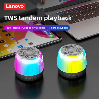 Original Lenovo K3 Plus Wireless Bluetooth Speaker Portable Music Player Cool RGB SoundBox Low Latency HiFi Stereo Loudspeaker