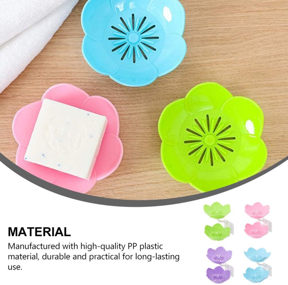 2 Layers Plastic Lotus Drain Soap Holder