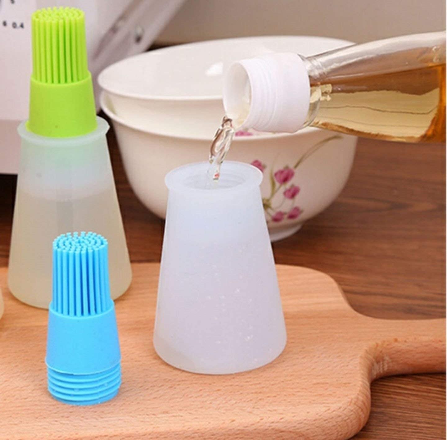 Silicone Cooking Oil Bottle With Brush