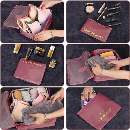 6 in 1 Travel Organizer Bags - Space‑Saving Suitcase Organizer Set