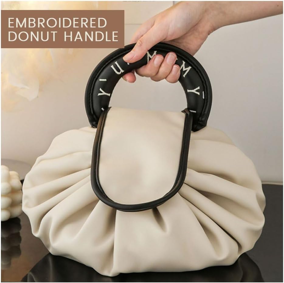 Lazy Makeup Bag with Handle | Drawstring Cosmetic Pouch for Women & Girls