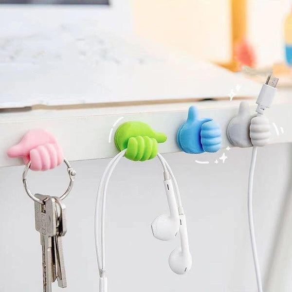 Magnetic Thumb Hook – No-Drill Wall Organizer for Home & Office
