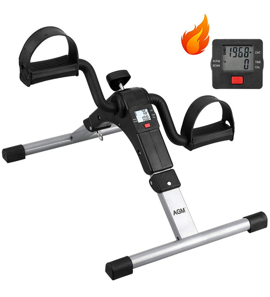 Mini Pedal Exerciser Bike – Portable Arm & Leg Exercise Cycle with Digital Display