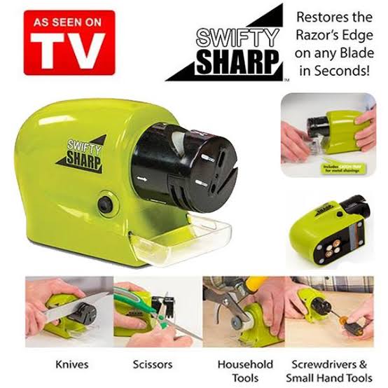 Knives and Scissors Sharpener – Cordless Battery-Operated