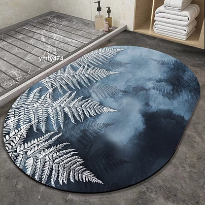 2PC Anti‑Slip Bathroom Mat – Fast‑Drying, Water‑Absorbent Floor Mat (Large 2.25 x 1.5 ft)