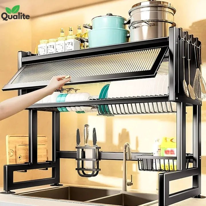 Over The Sink Cabinet Rack – Multi-Functional Kitchen Storage Organizer