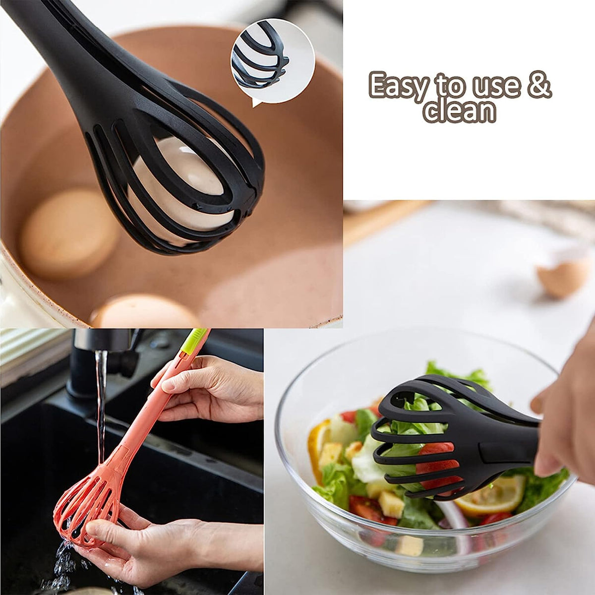 2 In 1 Egg Beater And Food Clip