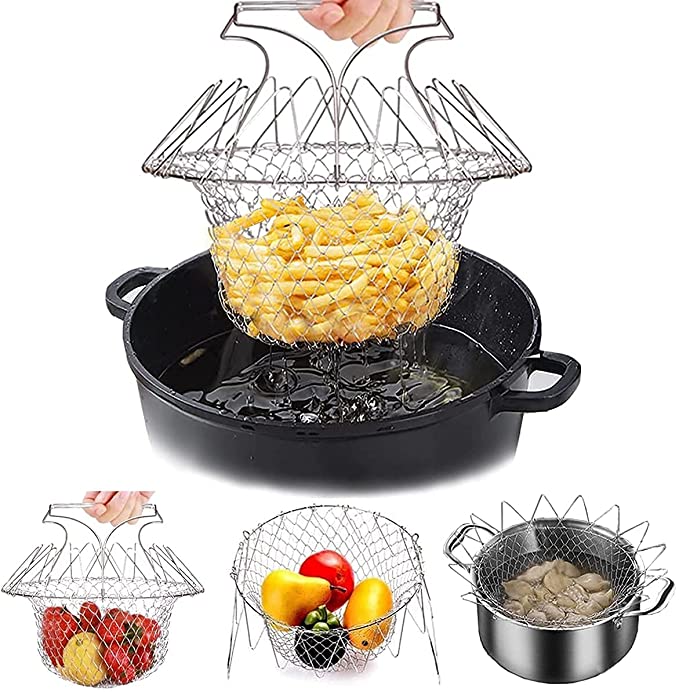 Stainless Steel Fry French Magic Basket