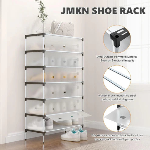 Dustproof Shoe Rack Organizer | 5/6/7 Layer Waterproof Shoe Stand | Space-Saving Storage Shelf for Home