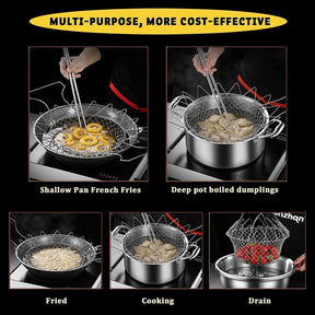 Stainless Steel Fry French Magic Basket