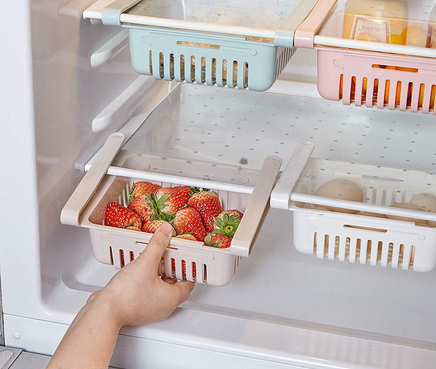 Expandable Fridge Storage Basket