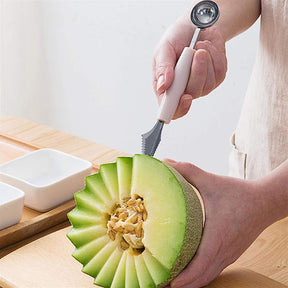 2-in-1 Fruit Carving Knife And Scoop Ice Cream Spoon