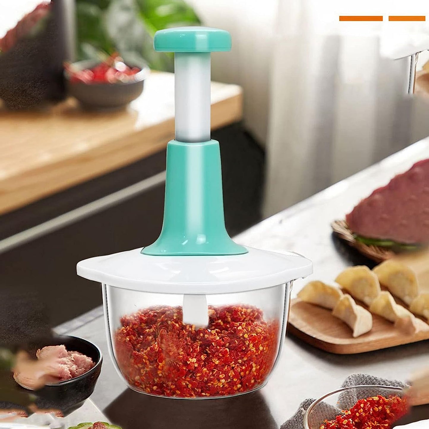 1.5L manual food chopper for vegetables