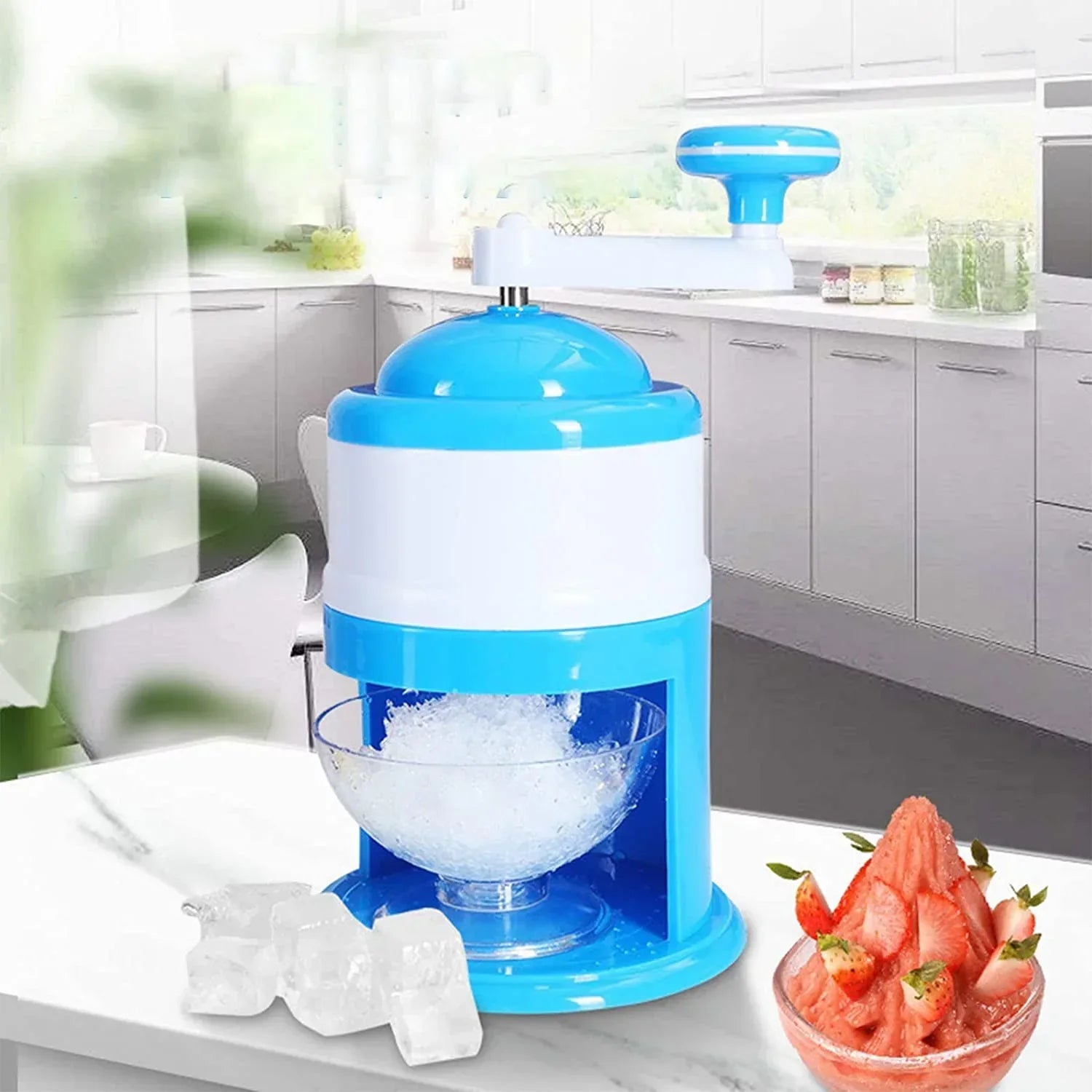 Ice Crusher Gola Ganda Machine – Manual Shaved Ice & Snow Cone Maker