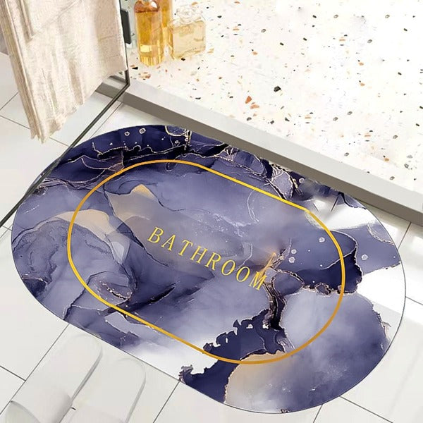 2PC Anti‑Slip Bathroom Mat – Fast‑Drying, Water‑Absorbent Floor Mat (Large 2.25 x 1.5 ft)