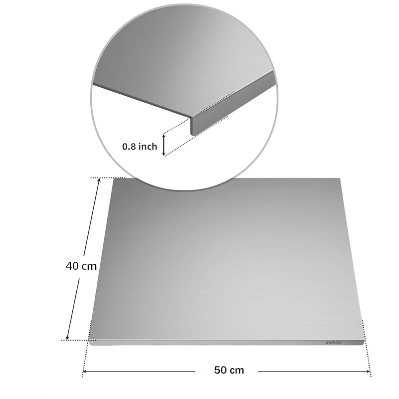 Stainless Steel Kitchen Cutting Board, Hygienic & Easy to Clean, Cutting Board