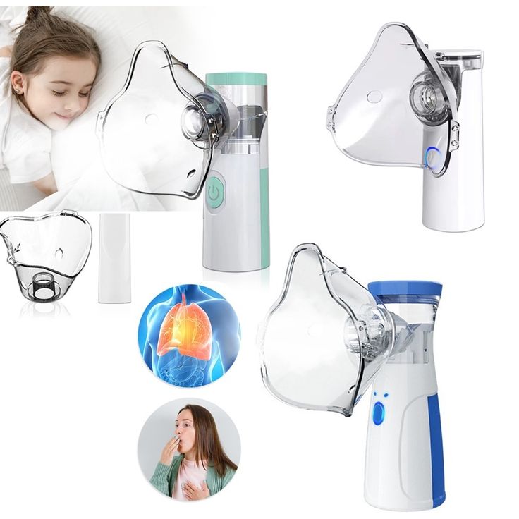 Portable Mesh Nebulizer Machine for Kids & Adults – Handheld Inhaler for Home & Travel