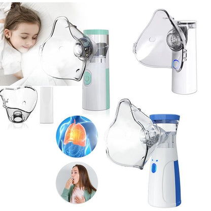 Portable Mesh Nebulizer Machine for Kids & Adults – Handheld Inhaler for Home & Travel