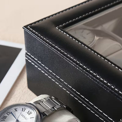 12 Slots Premium Watch Organizer Box – Elegant Watch Storage Leather Case