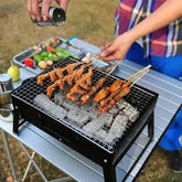 Portable Foldable BBQ Grill – Lightweight Charcoal Barbecue Stove