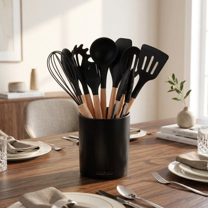 12-Pc Silicone Kitchen Utensil Set – Non-Stick, Heat Resistant Tools - Emperial Homes