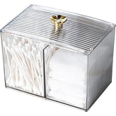 Double Multifunction Makeup Cotton Pad Box – Vanity Organizer
