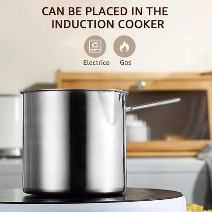 Stainless Steel Deep Frying Pot with Basket | Oil-Saving Fryer for Nuggets, Fries & Snacks (Imported)