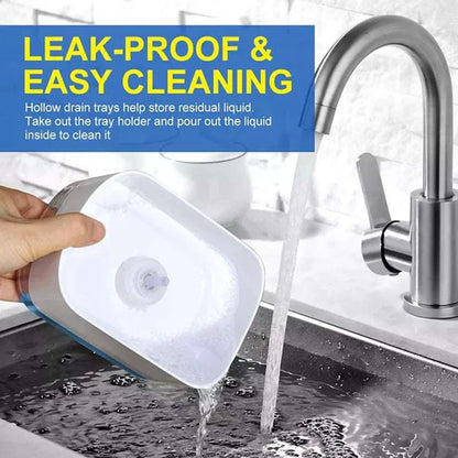 2-in-1 Dish Soap Sponge Dispenser – One-Touch Soap Pump for Kitchen Cleaning (380ml)