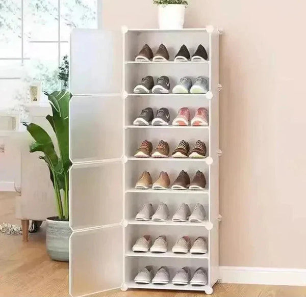 Dustproof Multi-Layer Shoe Cabinet with Doors