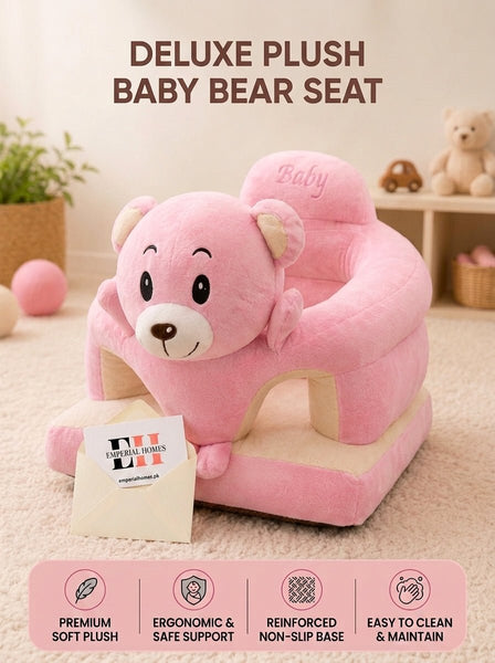 Deluxe Plush Baby Bear Support Seat – Ergonomic Soft Sitting Cushion