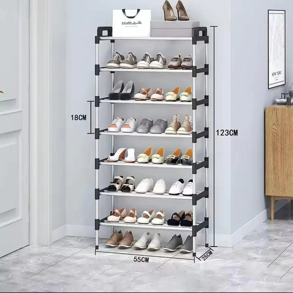 Easy Assemble Shoes Shelf (5 and 6 Layers)