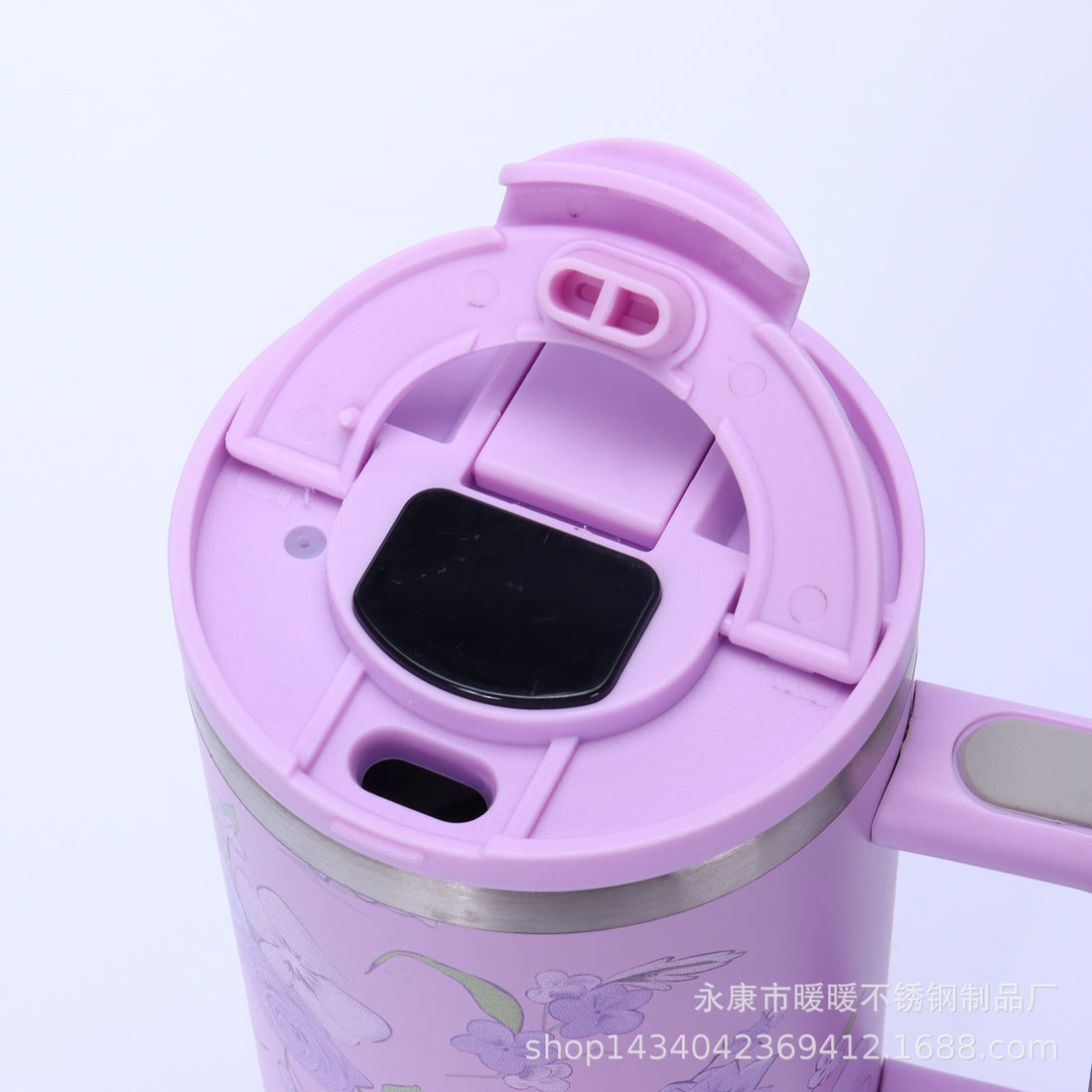 Hot & Cold Tumbler with Digital Temperature Display 1.18L / 40 OZ - Insulated Stainless Steel with Handle & Straw | BPA-Free