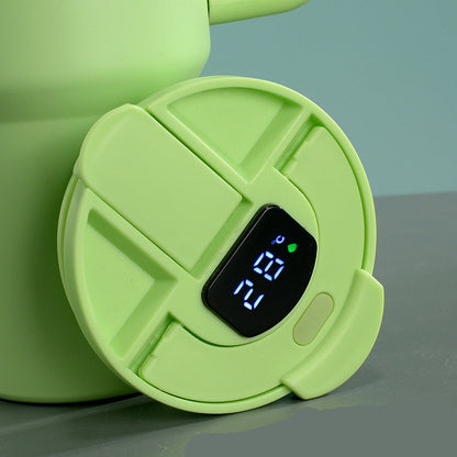 Hot & Cold Tumbler with Digital Temperature Display 1.18L / 40 OZ - Insulated Stainless Steel with Handle & Straw | BPA-Free