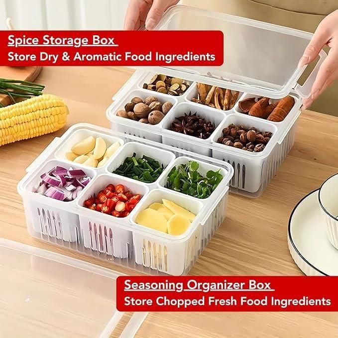 Food & Vegetable Storage Box With Lid