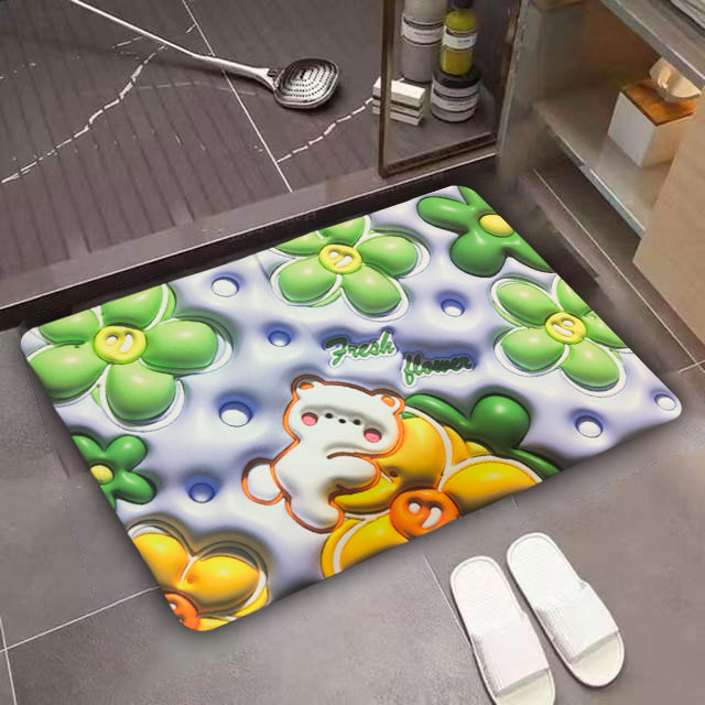 3D Flower Floor Mat