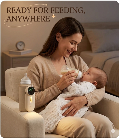Smart Portable Baby Bottle Warmer – Fast & Safe Milk Heating