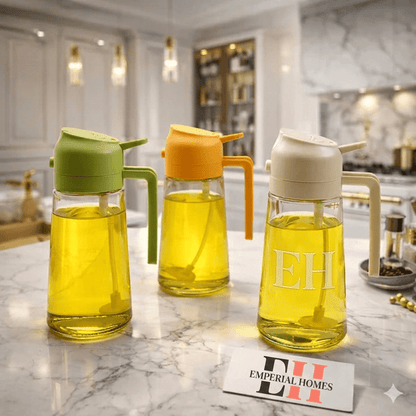 2-in-1 Glass Oil Sprayer & Dispenser Bottle
