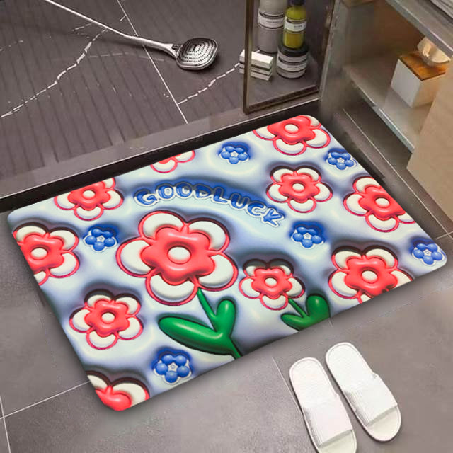 3D Flower Floor Mat