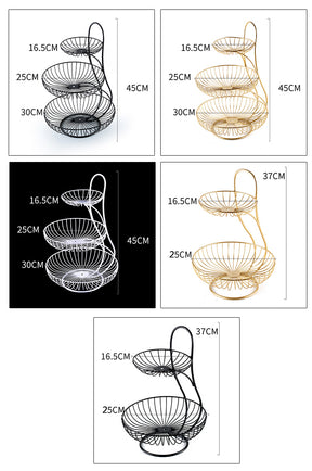 3 Tier Fruit Basket Rack