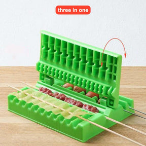 Barbecue Meat Skewer Device