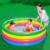 Kids Swimming Pool – Colorful 3-Ring Inflatable Pool