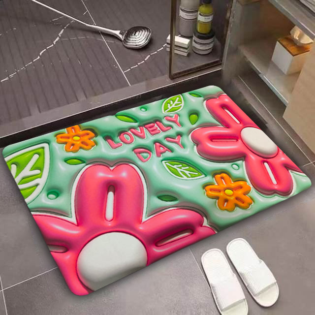 3D Flower Floor Mat