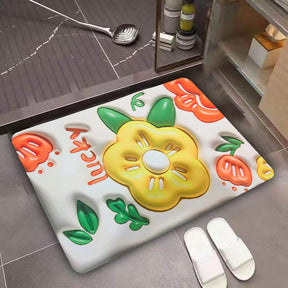 3D Flower Floor Mat