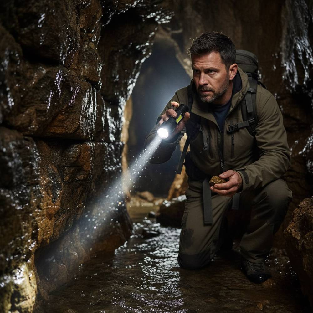 Mini 2 in 1 LED Rechargeable Flashlight – Compact Handheld Torch