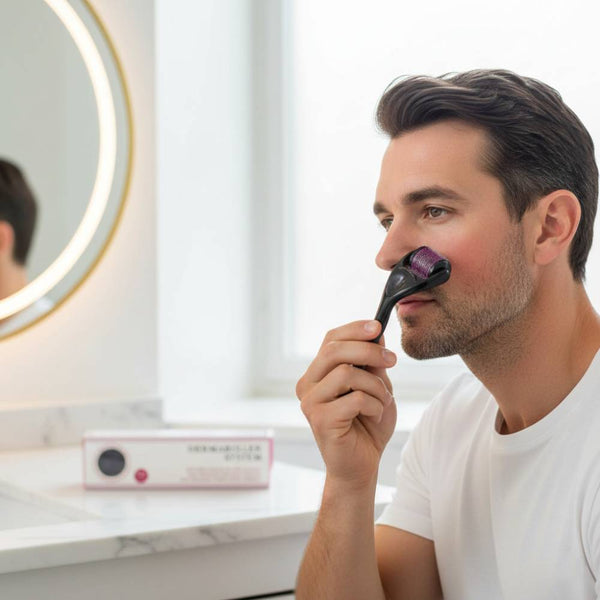 0.5mm Derma Roller with 540 Micro Needles – Skin Care Microneedling Tool