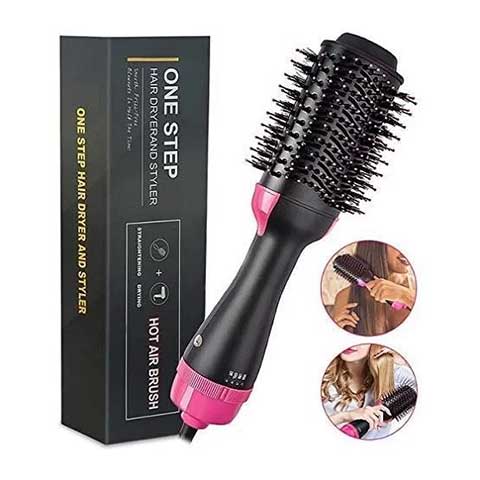 Majestu 3-in-1 Hot Air Brush – Hair Dryer, Straightener & Volumizer | One-Step Styling Brush