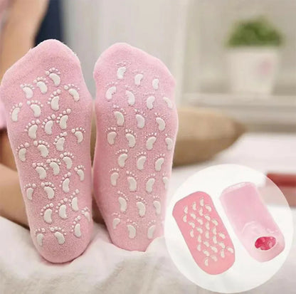 Moisturizing Spa Gel Socks – Soft Feet & Heel Repair Solution